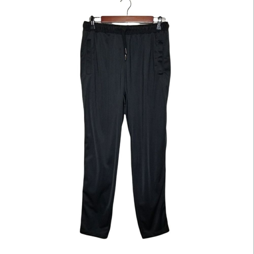 SOLD Athletic Works Black Drawstring Joggers Sports Workout Pants - Picture 1 of 5